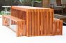 Cedar outdoor table and benches