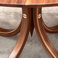 Walnut dish table